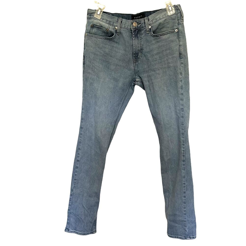 Pacsun Skinny Mens Jeans Size 30x32 Light Wash Midrise Blue Denim